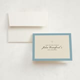 "Chapel" - First Holy Communion Thank You Cards in French Blue by Megan Davis - Card with Envelope