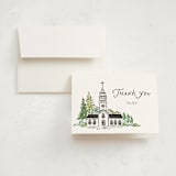 "church" - First Holy Communion Thank You Cards in Pine by Vivian Yiwing - Card with Envelope