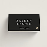 "Twilight" - Foil-Pressed Place Cards - Vegetarian in Twilight by Sierra Lee - Folded with Free Guest Printing