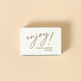 "Enjoy Cake Box, Set of 50" - Favor Boxes in natural by ForYourParty
