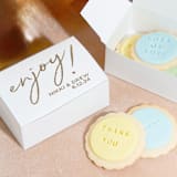 "Enjoy Cake Box, Set of 50" - Favor Boxes in natural by ForYourParty