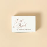 "Script Love Is Sweet Cake Box, Set of 50" - Favor Boxes in beige by ForYourParty