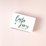 "Trendy Script Names Cake Box, Set of 50" - Favor Boxes in natural by ForYourParty