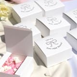 "Bowridal Shower Gift Box, Set of 50" - Favor Boxes in natural by ForYourParty