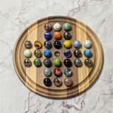 "Handmade 16" Marble Solitaire" - Games in natural by Stacee Holtby