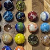 "Handmade 16" Marble Solitaire" - Games in natural by Stacee Holtby