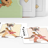 "Dapper Dogs Playing Cards, Poker-Sized Playing Card Deck" - Games in green by Tricia Rider