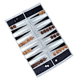 "Grey Outdoor/Travel Backgammon Set (Wood Pieces)" - Games in gray by 3rd Space by SBR