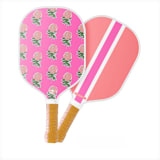 "Custom Monogram Pickleball Paddle - Kyra Pink" - Games in pink by Clairebella