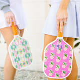 "Custom Monogram Pickleball Paddle - Kyra Pink" - Games in pink by Clairebella