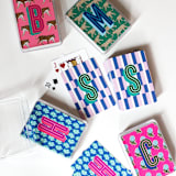 "Kyra Monogrammed Playing Cards" - Games in multicolor by Clairebella