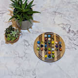 "Handmade 11" Marble Solitaire" - Games in natural by Stacee Holtby