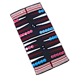 "Red, White & Blue Striped Outdoor/Travel Backgammon Set (Plastic Pieces)" - Games in blue by 3rd Space by SBR
