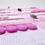 "Pink Tartan Outdoor/Travel Backgammon Set (Plastic Pieces)" - Games in pink by 3rd Space by SBR