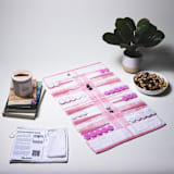 "Pink Tartan Outdoor/Travel Backgammon Set (Plastic Pieces)" - Games in pink by 3rd Space by SBR