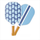 "Custom Monogram Pickleball Paddle - Maya Blue" - Games in blue by Clairebella