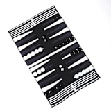 "Black, White & Grey Outdoor/Travel Backgammon Set (Plastic Pieces)" - Games in black by 3rd Space by SBR