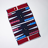 "Red, White & Blue Outdoor/Travel Backgammon Set (Plastic Pieces)" - Games in blue by 3rd Space by SBR