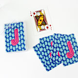 "Maya Monogrammed Playing Cards" - Games in blue by Clairebella