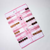 "Pink Tartan Outdoor/Travel Backgammon Set (Wood Pieces)" - Games in pink by 3rd Space by SBR