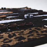 "Leopard Outdoor/Travel Backgammon Set (Wood Pieces)" - Games in black by 3rd Space by SBR