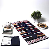 "Red, White & Blue Striped Outdoor/Travel Backgammon Set (Wood Pieces)" - Games in blue by 3rd Space by SBR