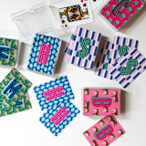 "Tigers Pink Monogrammed Playing Cards" - Games in pink by Clairebella