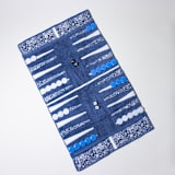 "Periwinkle Floral Outdoor/Travel Backgammon Set (Plastic Pieces)" - Games in blue by 3rd Space by SBR