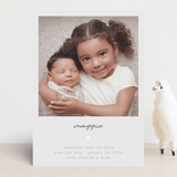 "Simple Signature" - Birth Announcements in Spruce by Emily Sabol Goss - Front