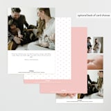 "Simple Signature" - Birth Announcements in Spruce by Emily Sabol Goss - Back of Card Options