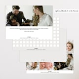 "Tiny Flourish" - Birth Announcements in Cloud by Emily Sabol Goss - Back of Card Options