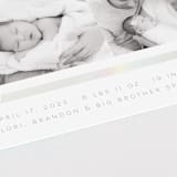 "Tiny Flourish" - Birth Announcements in Cloud by Emily Sabol Goss - Detail
