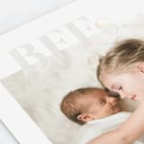 "BFFs" - Birth Announcements in Mauve by Pink House Press - Detail