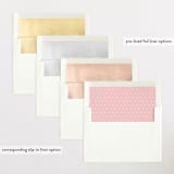 "Gossamer" - Birth Announcements in Ballet Slipper by Megan Davis - Envelope Liner Options