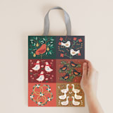 "Christmas Garland" - Gift Bag Collection in Crimson by Multiple Artists - Christmas Countdown by Erica Krystek