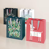 "Farmhouse" - Gift Bag Collection in Holly Berry by Multiple Artists - Set of 4 designs