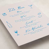 "Handdrawn little things" - Graduation Bar Signs in Sky Whispers by Cass Loh - Detail