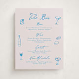 "Handdrawn little things" - Graduation Bar Signs in Sky Whispers by Cass Loh - Front