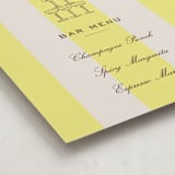 "Campania" - Graduation Bar Signs in Limone by Megan Davis - Detail