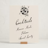 "Disco Direction" - Graduation Bar Signs in Cream by Pixel and Hank - In Use