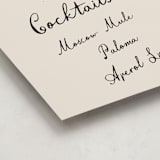 "Disco Direction" - Graduation Bar Signs in Cream by Pixel and Hank - Detail