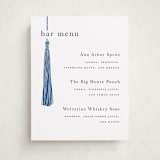 "Tassled" - Graduation Bar Signs in Cobalt by Ashlee Townsend - Front