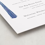"Tassled" - Graduation Bar Signs in Cobalt by Ashlee Townsend - Detail