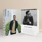 "Distinguished" - Graduation Announcements in Graphite by Sara Hicks Malone - Interior Option - 2