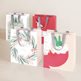 "Merrymakers" - Gift Bag Collection in Candy Cane by Multiple Artists - Set of 4 designs