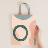 "Design Lover's Holiday" - Gift Bag Collection in Peach by Multiple Artists - Desert Abstract by Kelly Schmidt