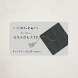"Shimmering tassel" - Graduation Stickers in Smoke by Catherine Culvenor - Front