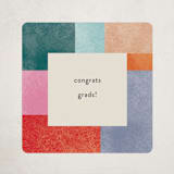 "Grad Party" - Graduation Stickers in Confetti by Pixel and Hank - Front