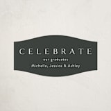 "Celebration" - Graduation Stickers in Cotton by Kasia Labocki - Front