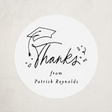 "Cap off" - Graduation Stickers in Cotton by Creo Study - Front